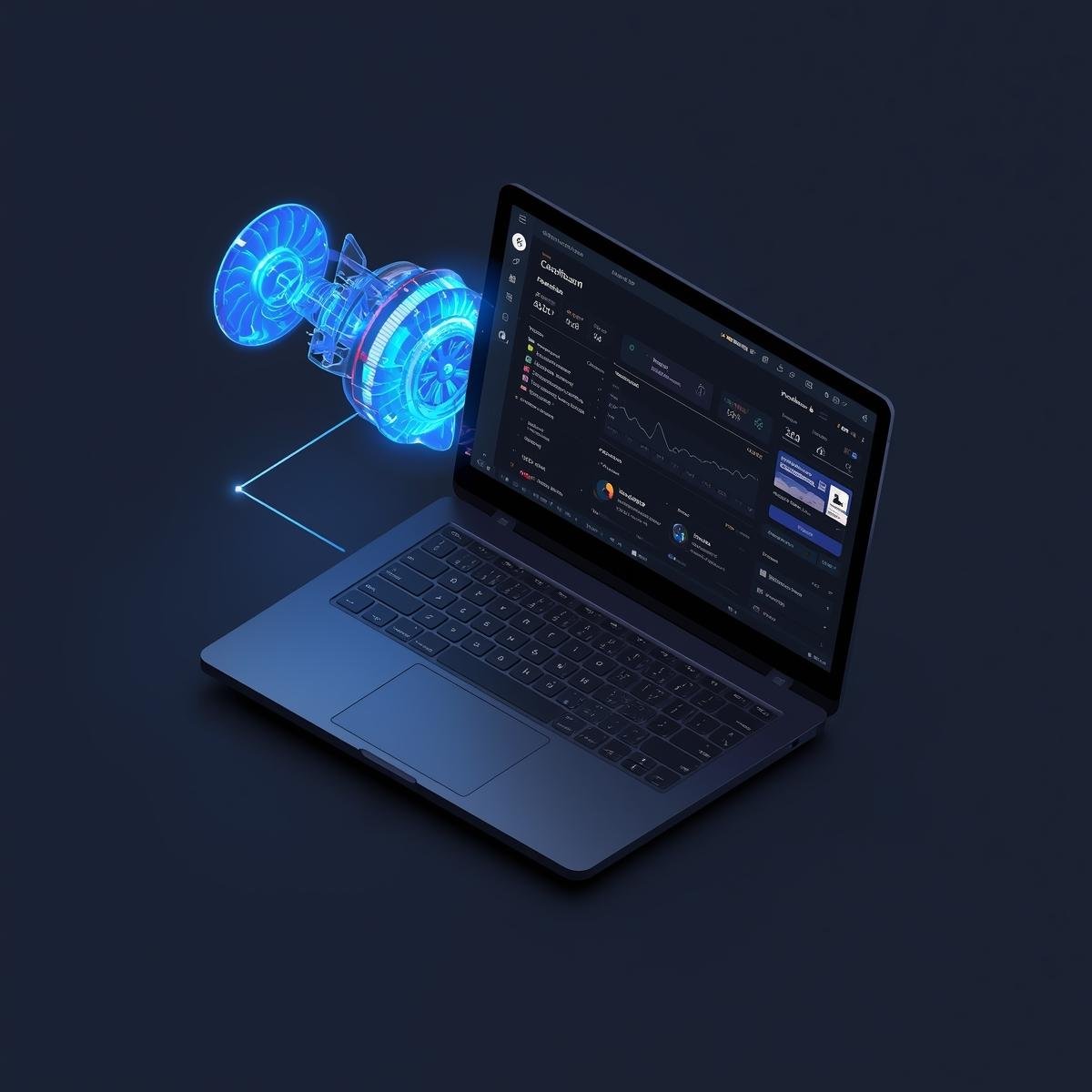 Leapjuice Ghost CMS Dashboard on Laptop