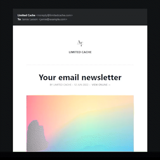 Demo how to customize the look of your newsletters.