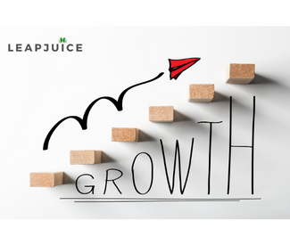 Steps showing growth with Leapjuice Managed Hosting.