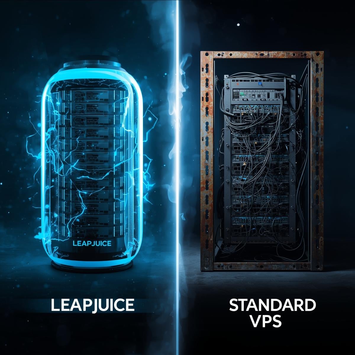 Leapjuice vs Standard VPS Visual Comparison
